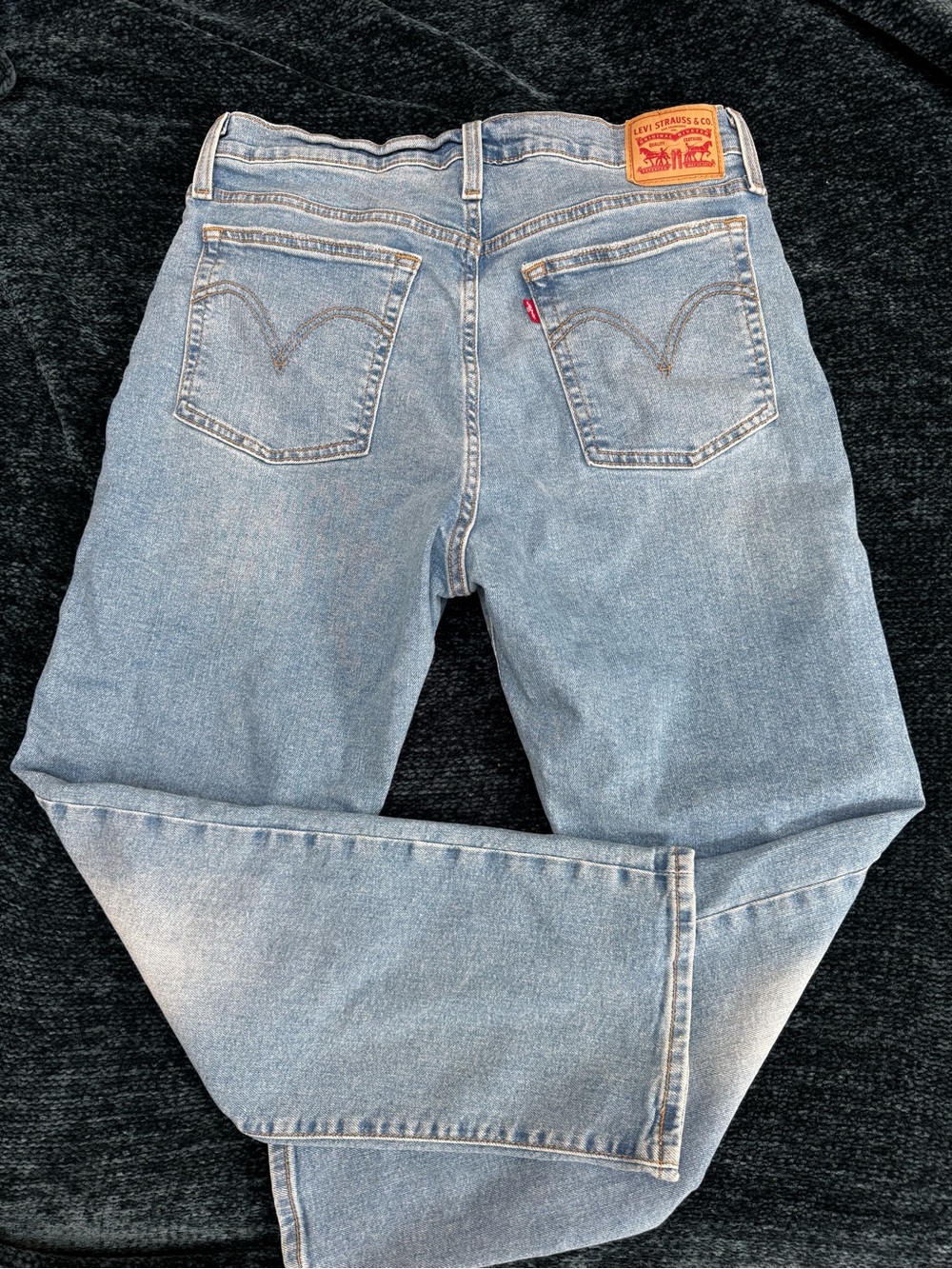 Levi's Light Blue Women’s Wedgie style jeans, cropped